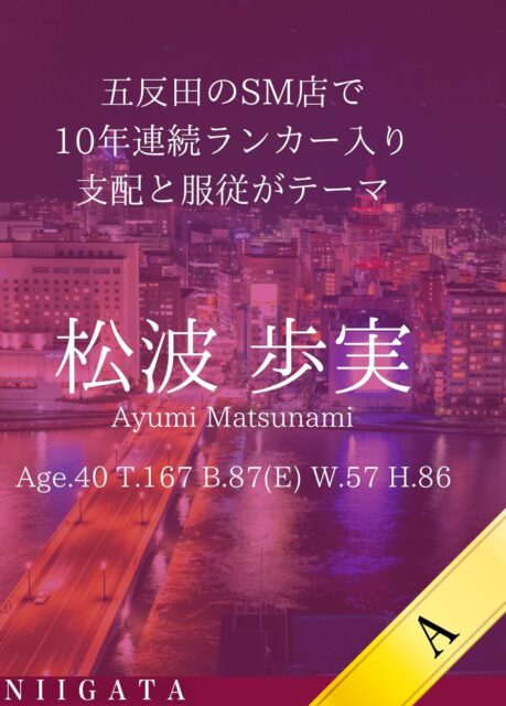 新しい女性「松波 歩実」が入店しました。